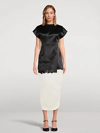 Satin Midi Skirt