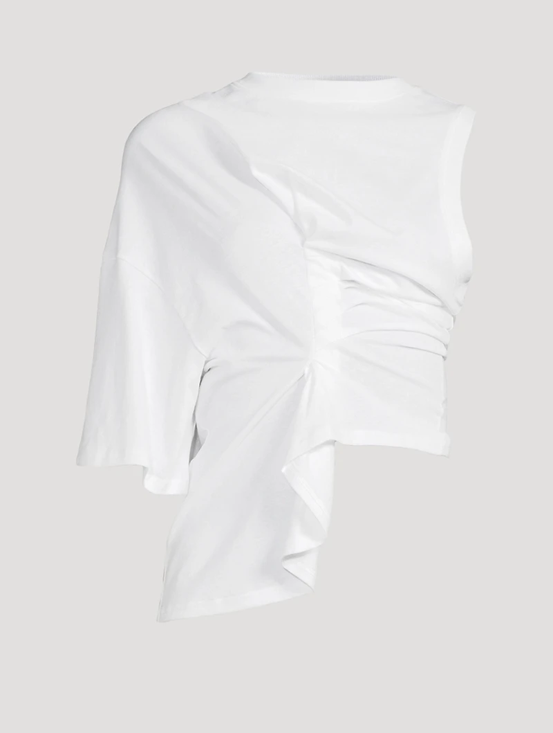 Knotted Asymmetric T-Shirt