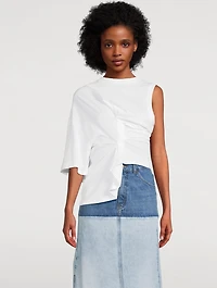 Knotted Asymmetric T-Shirt