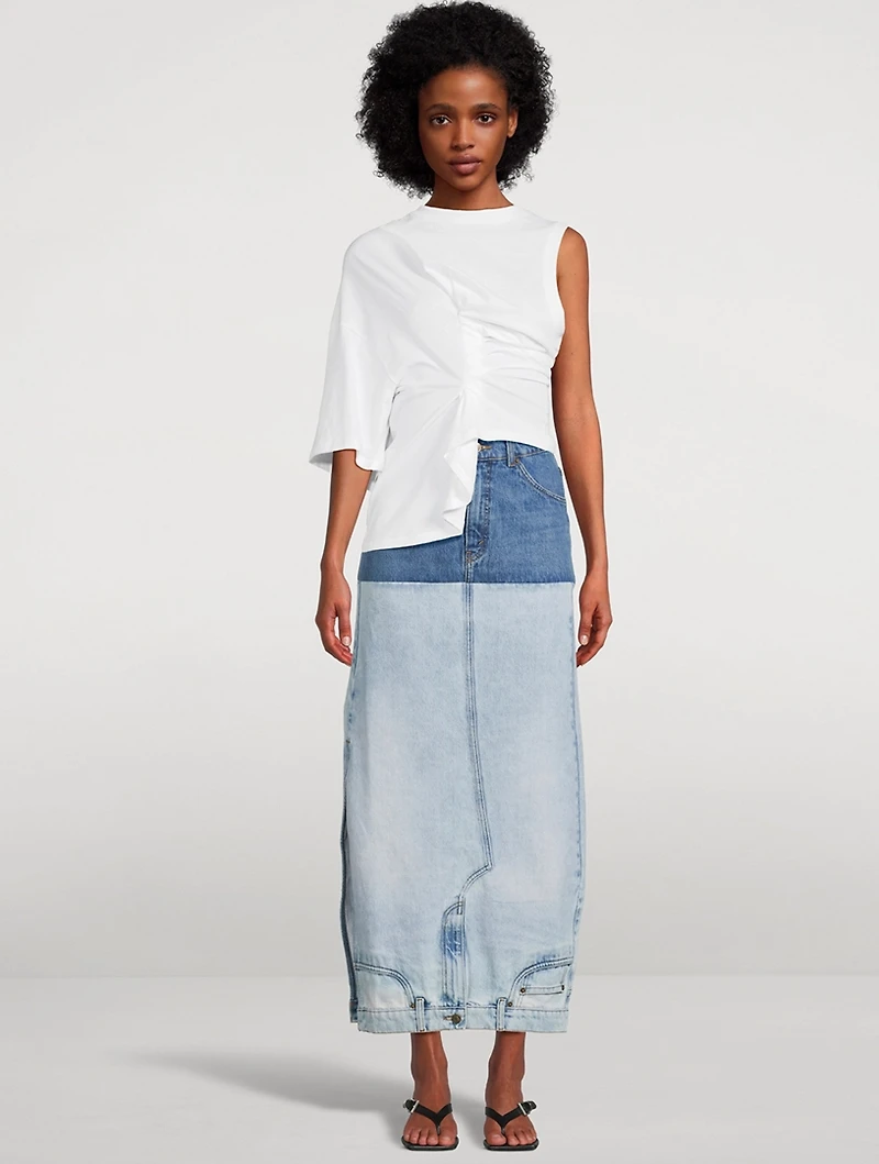 Knotted Asymmetric T-Shirt