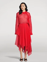 Organza Shirt Dress