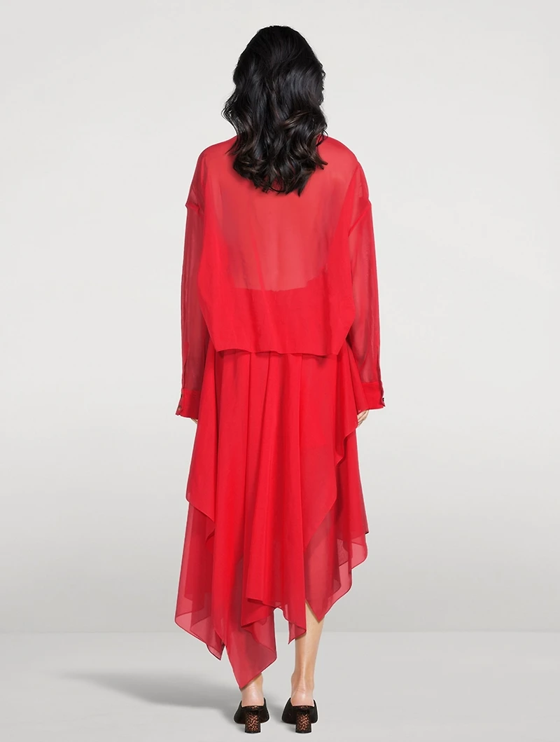 Organza Shirt Dress