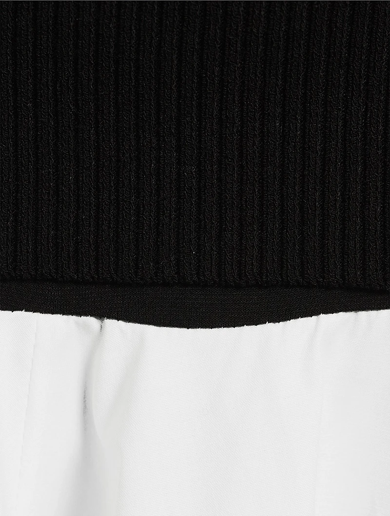 Colourblock Knit Midi Dress