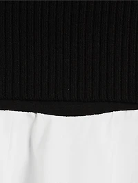 Colourblock Knit Midi Dress