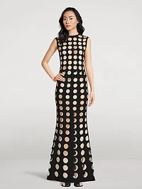 Layered Hole Maxi Skirt