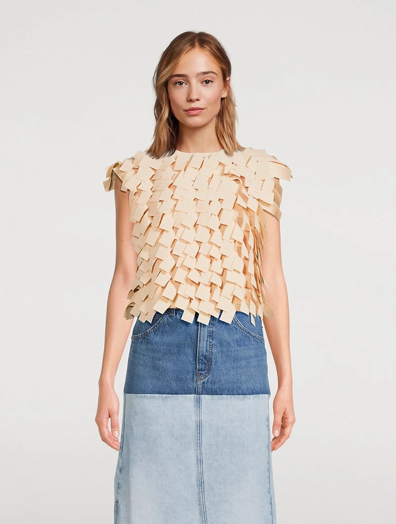 Multi Rectangle Crop Top
