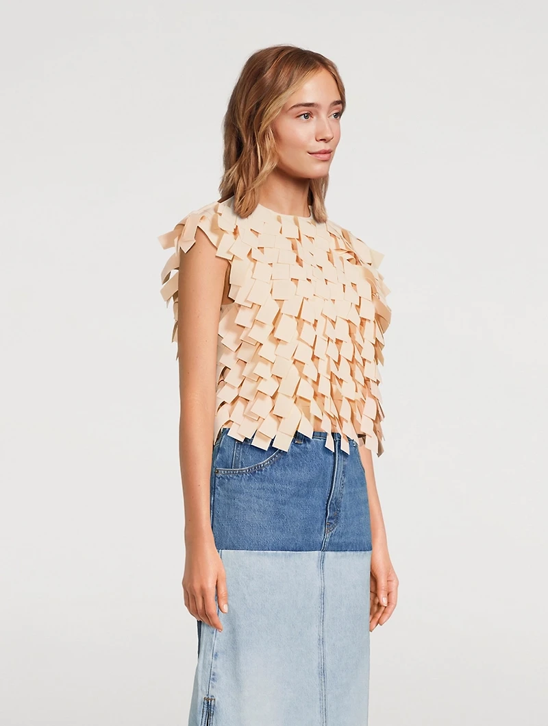 Multi Rectangle Crop Top