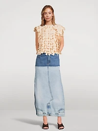 Multi Rectangle Crop Top