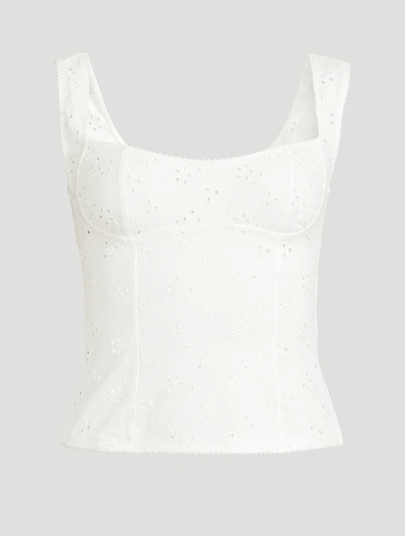 Full Bloom Eyelet Cami
