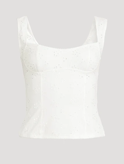 Full Bloom Eyelet Cami