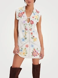 Willow Embroidered Mini Dress