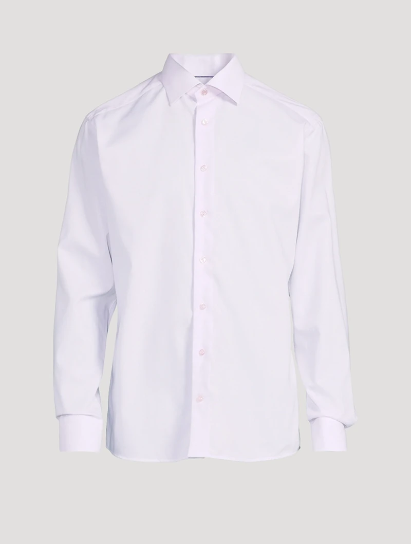 Slim-Fit Twill Long-Sleeve Shirt