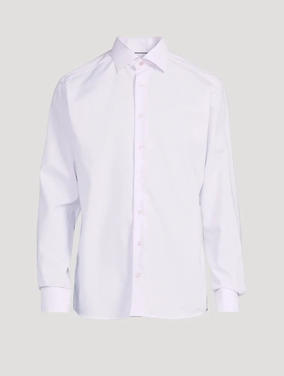 Slim-Fit Twill Long-Sleeve Shirt