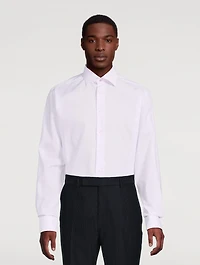 Slim-Fit Twill Long-Sleeve Shirt
