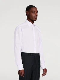 Slim-Fit Twill Long-Sleeve Shirt