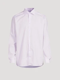 Contemporary-Fit Twill Long-Sleeve Shirt