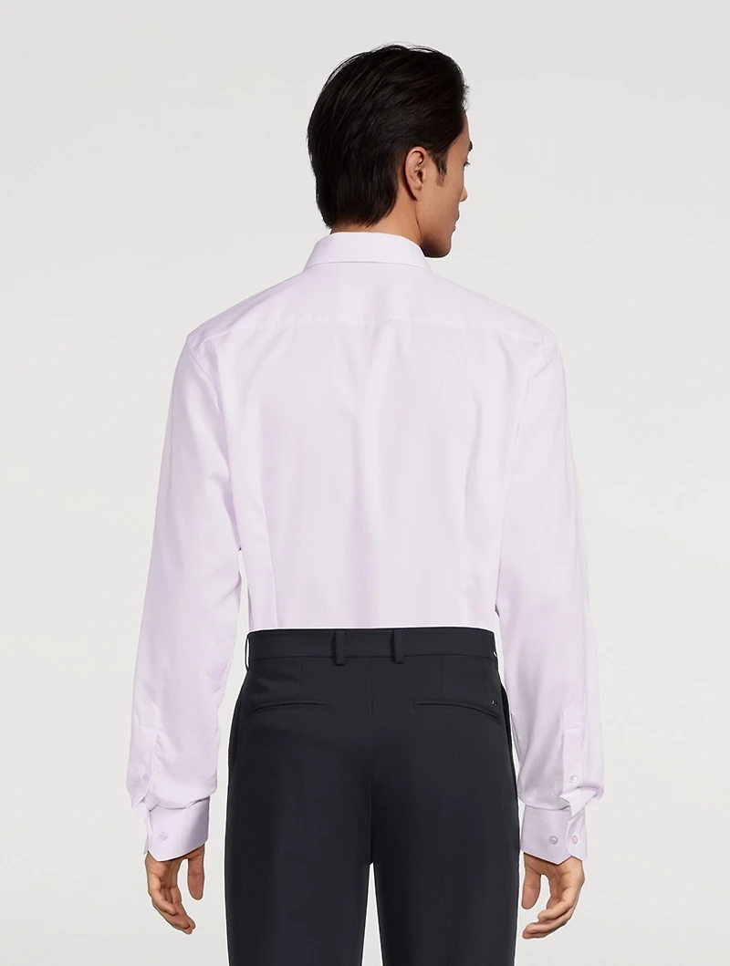 Contemporary-Fit Twill Long-Sleeve Shirt