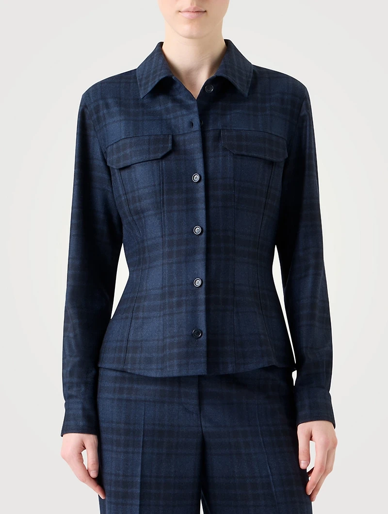 Plaid Wool Shirt