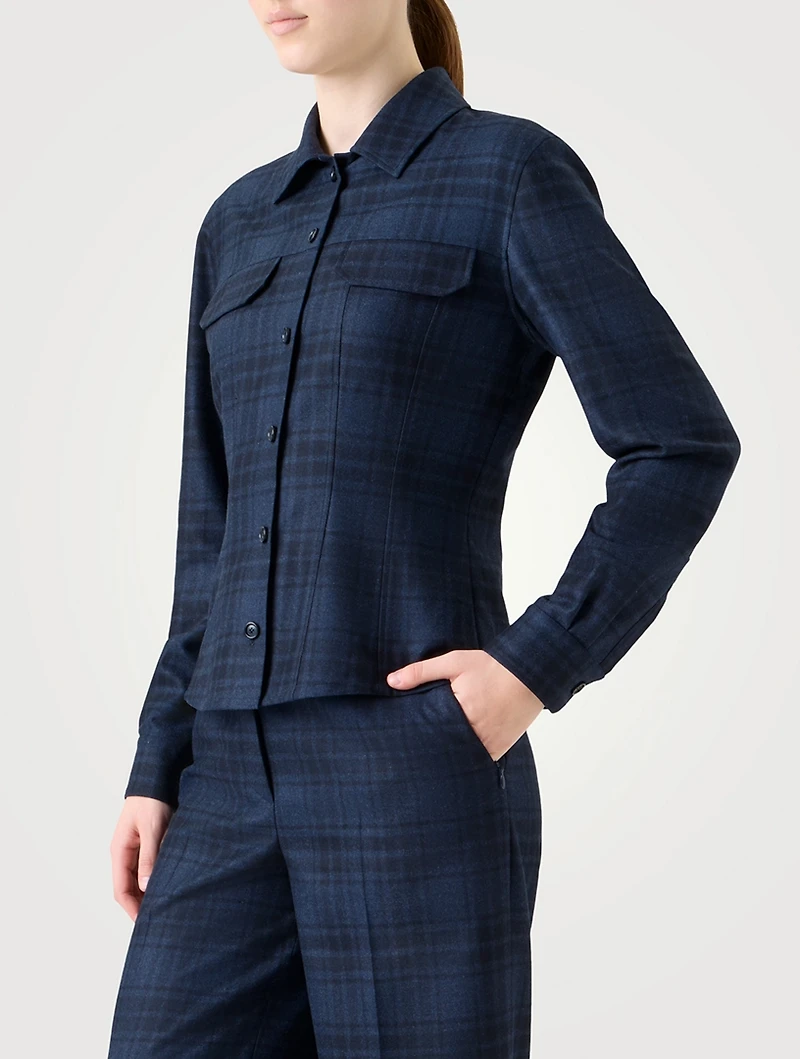 Plaid Wool Shirt