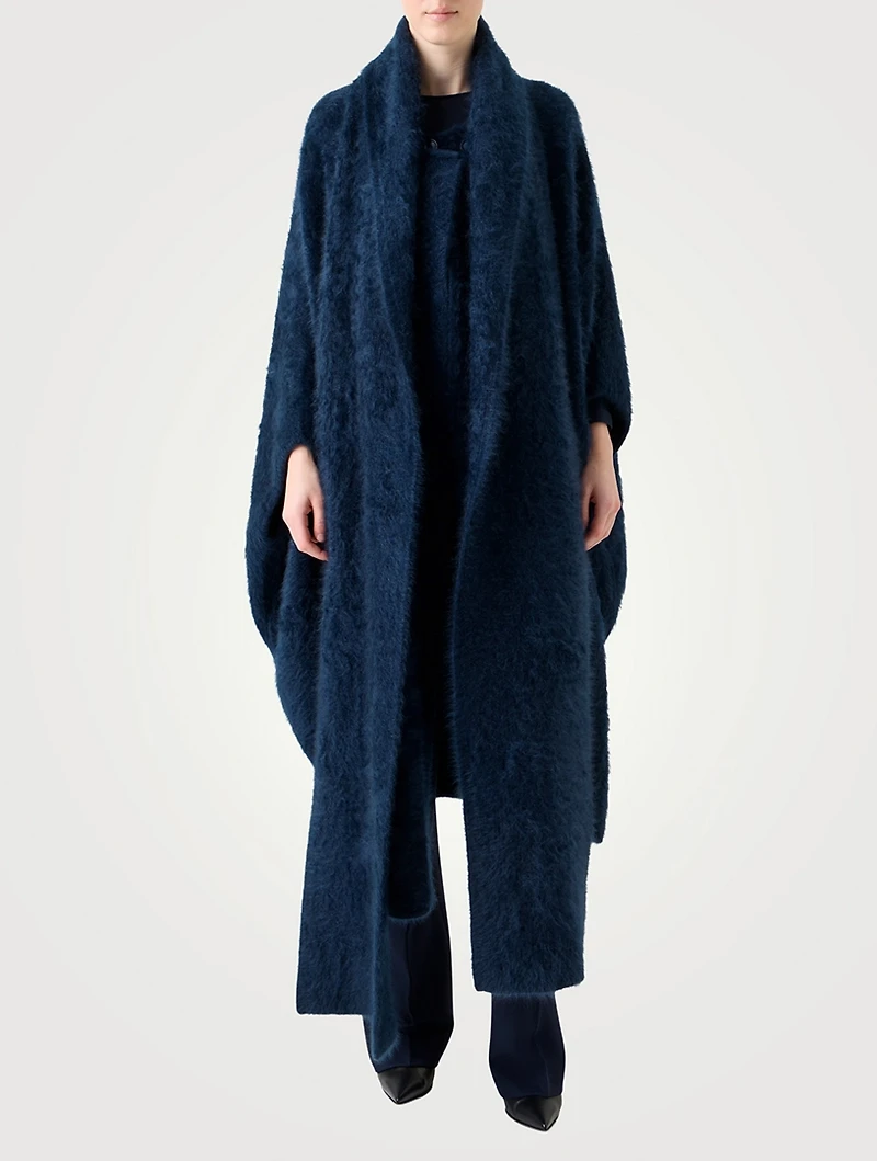 Brushed Cashmere Coat