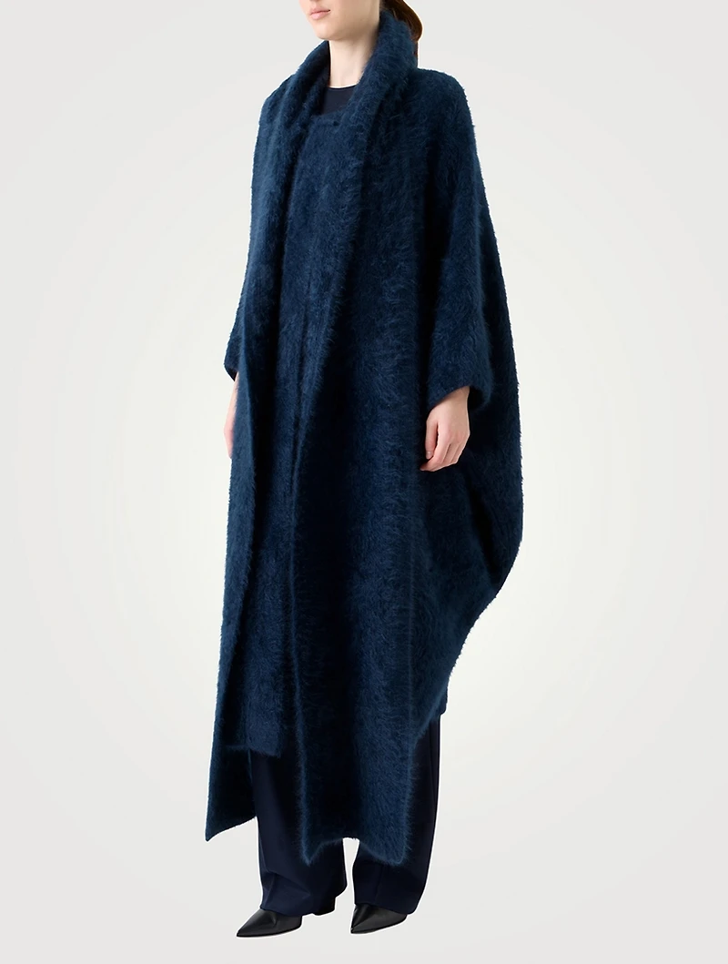 Brushed Cashmere Coat