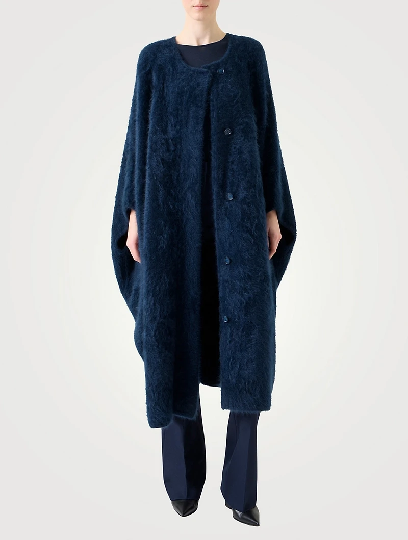 Brushed Cashmere Coat