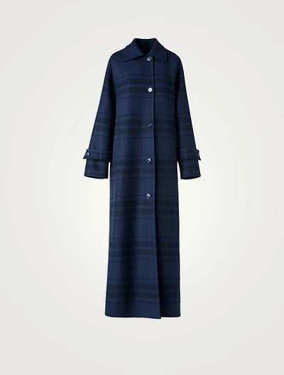 Estelle Plaid Wool Coat