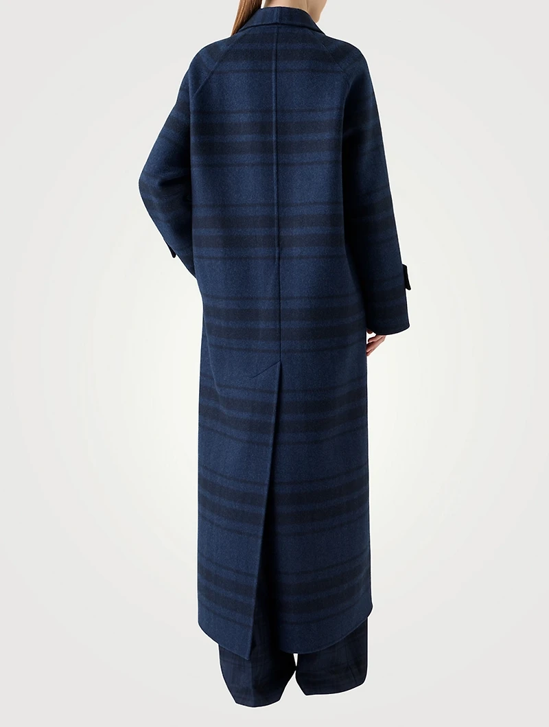 Estelle Plaid Wool Coat