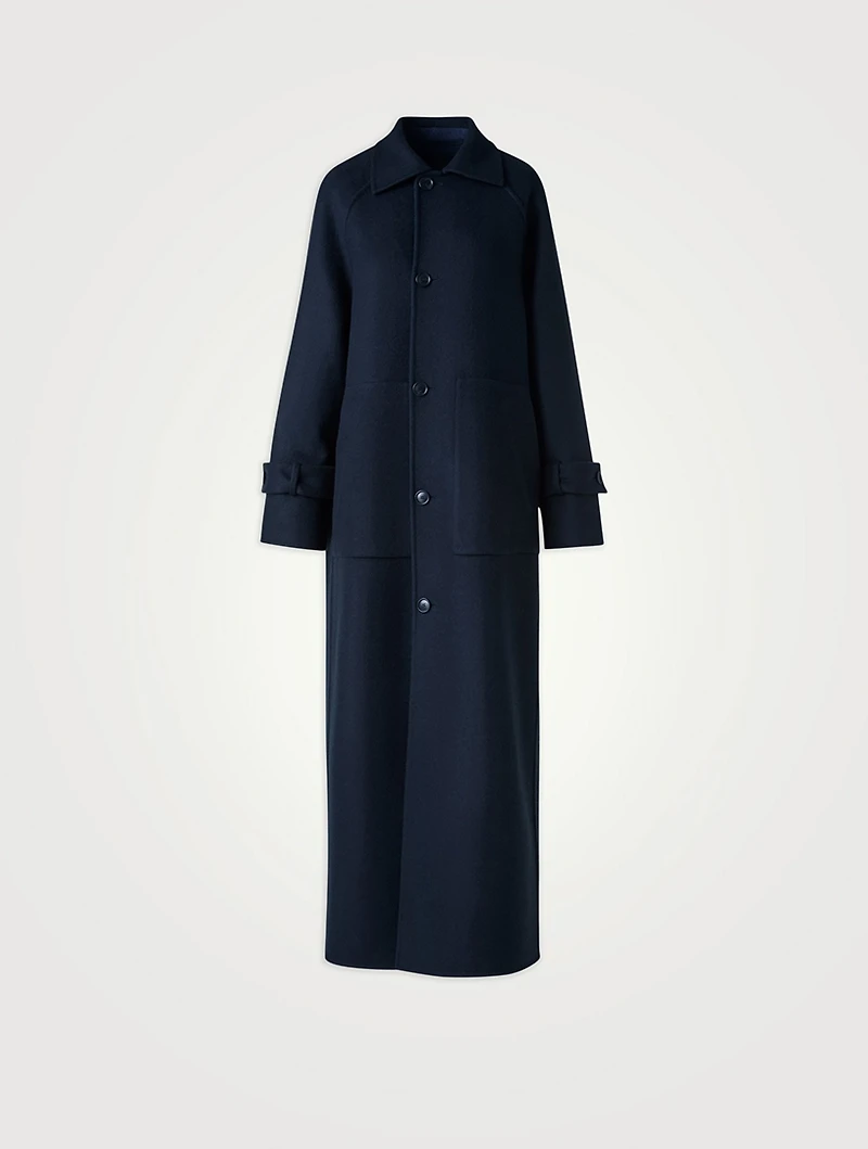 Estelle Plaid Wool Coat