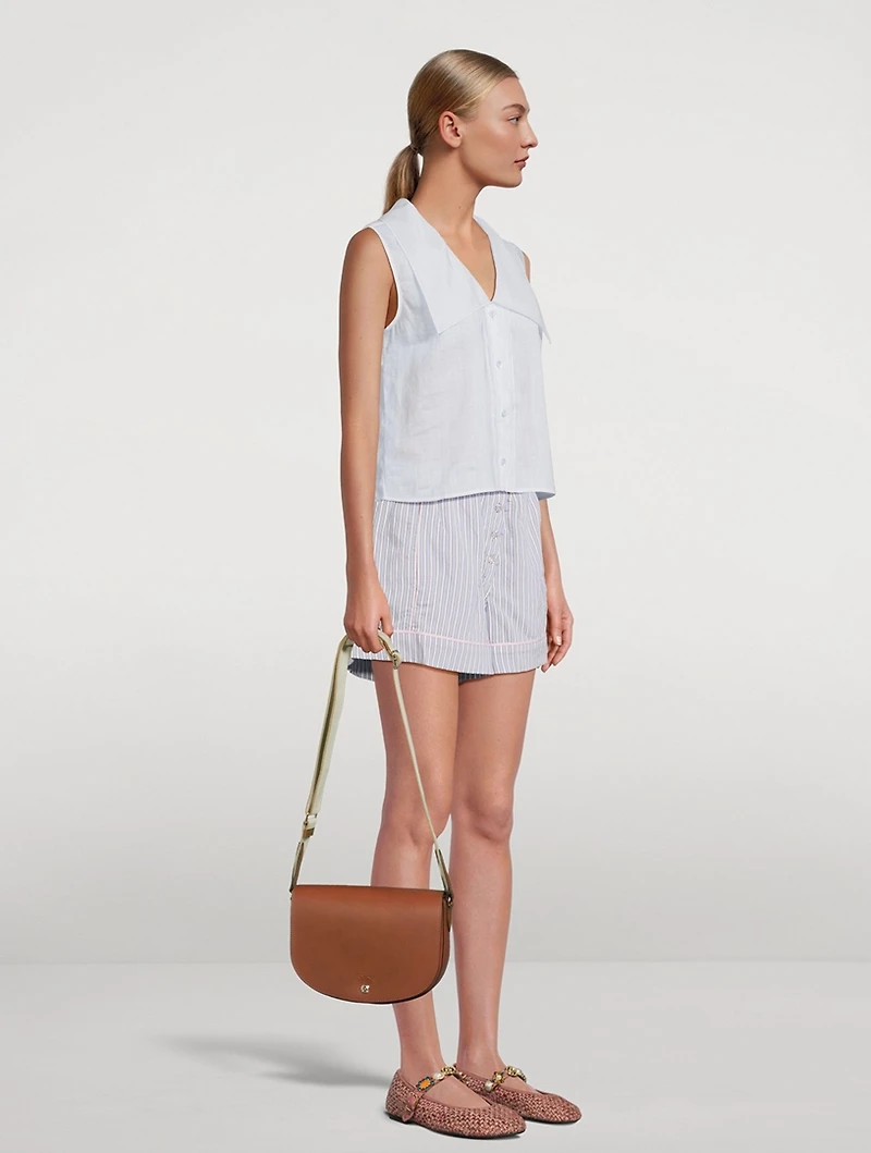 Medium Épure Leather Crossbody Bag