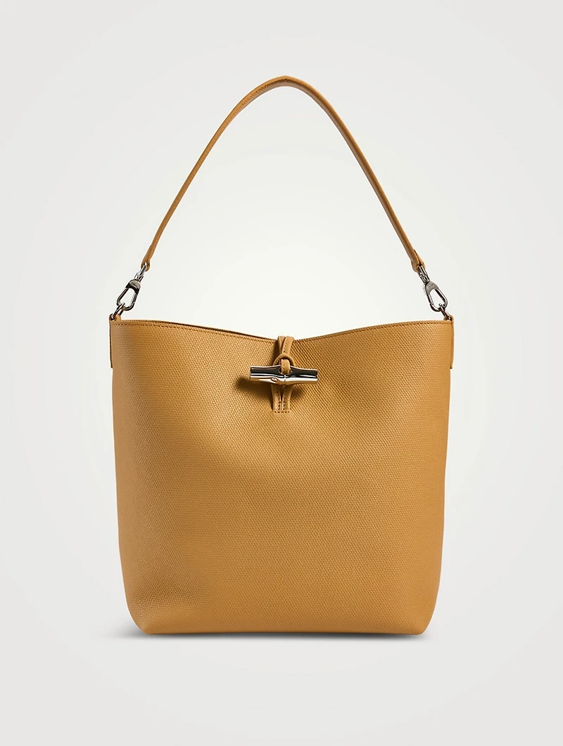 Medium Le Roseau Leather Shoulder Bag
