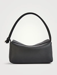 Medium Le Roseau Leather Shoulder Bag