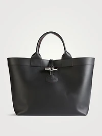 Large Le Roseau Leather Tote Bag