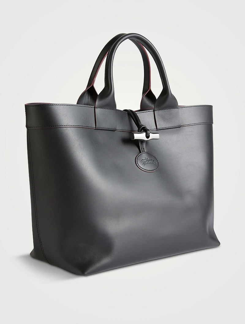 Large Le Roseau Leather Tote Bag