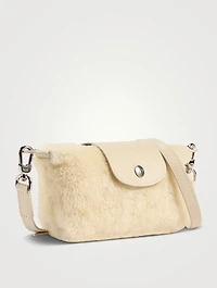 Le Pliage Xtra Shearling Crossbody Pouch