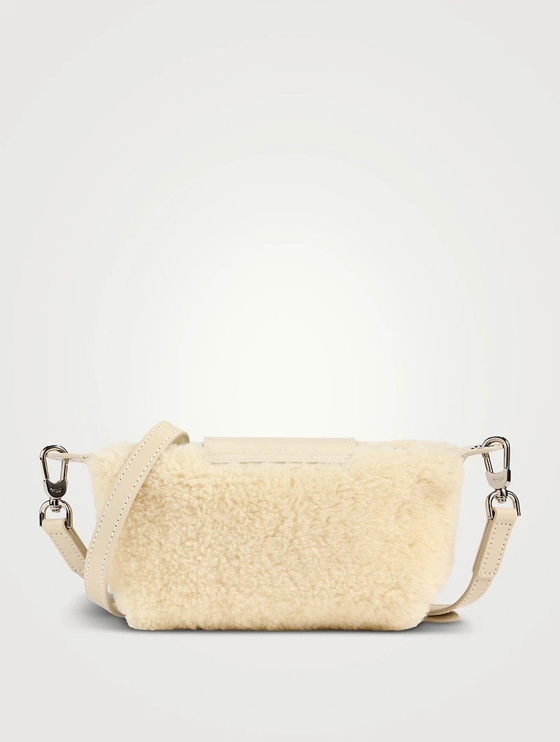 Le Pliage Xtra Shearling Crossbody Pouch