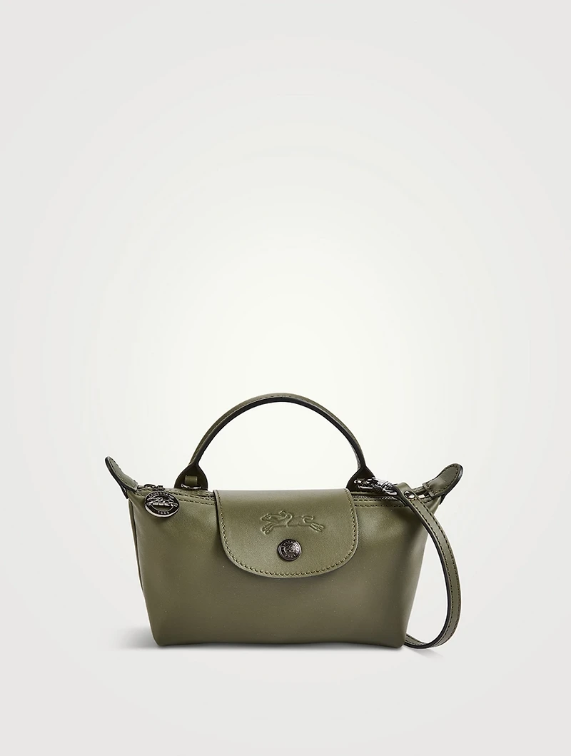 XS Le Pliage Xtra Leather Crossbody Pouch