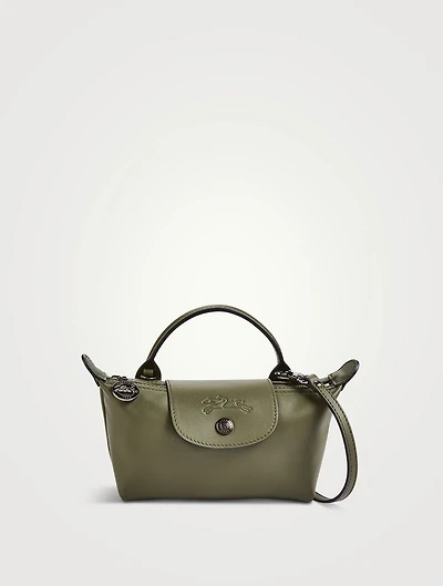 XS Le Pliage Xtra Leather Crossbody Pouch