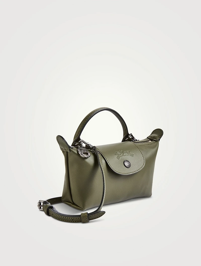 XS Le Pliage Xtra Leather Crossbody Pouch