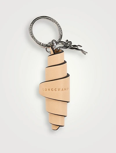 Longcharm Croissant Leather Bag Charm