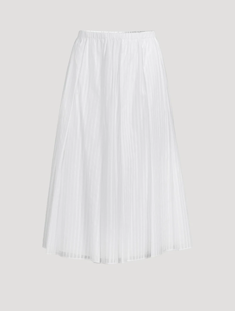Pleated Midi Skirt