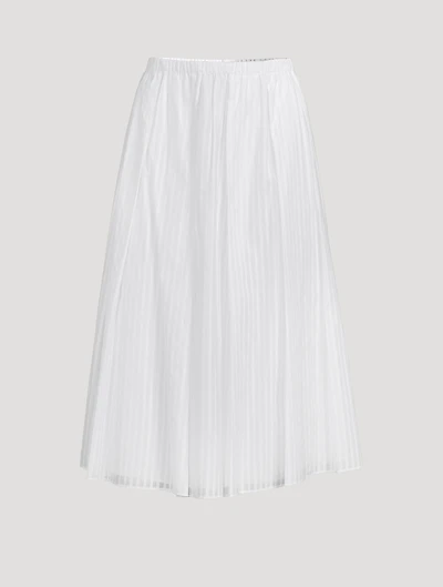 Pleated Midi Skirt
