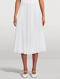 Pleated Midi Skirt
