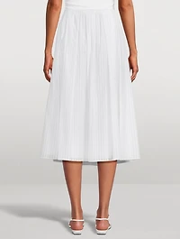 Pleated Midi Skirt