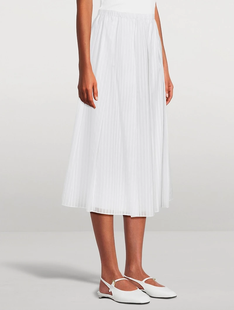 Pleated Midi Skirt