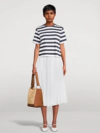Pleated Midi Skirt