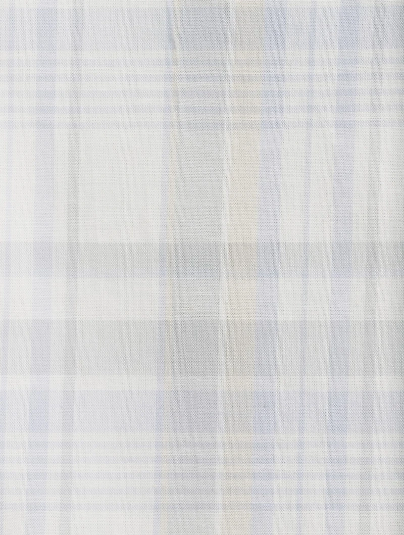 Sleeveless Top Plaid Print