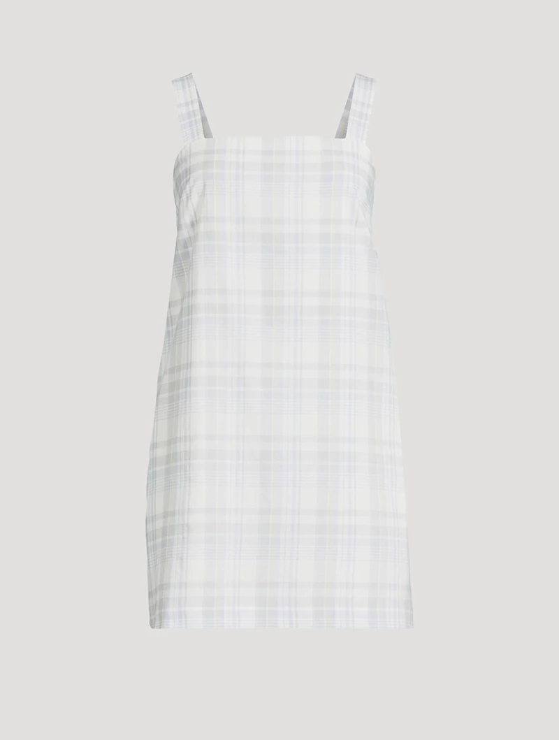 Mini Dress Plaid Print