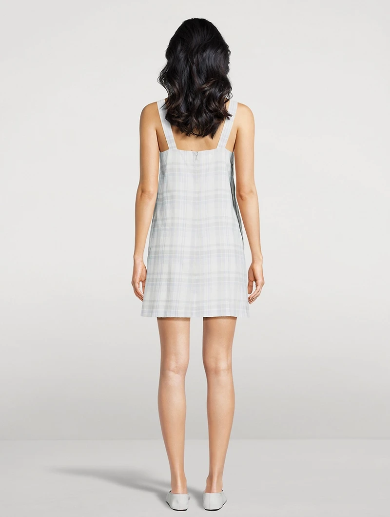 Mini Dress Plaid Print
