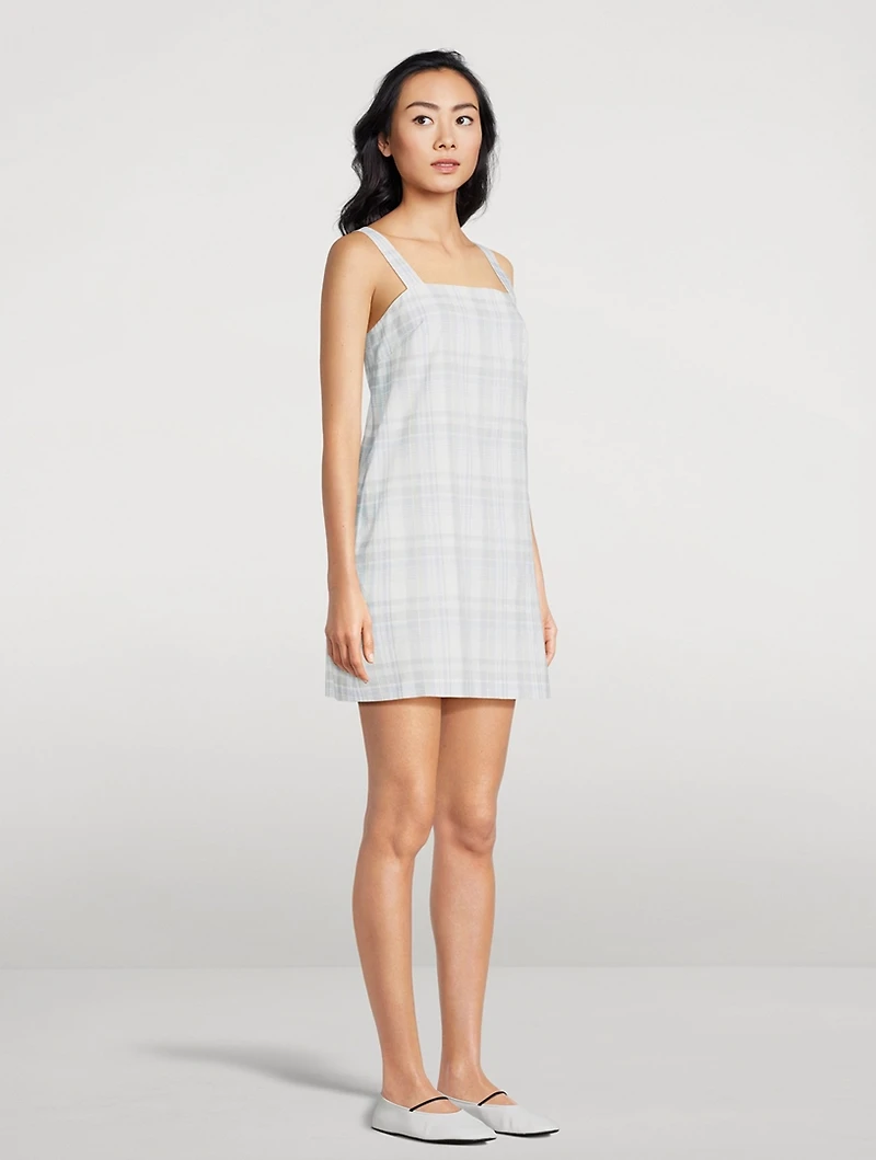 Mini Dress Plaid Print